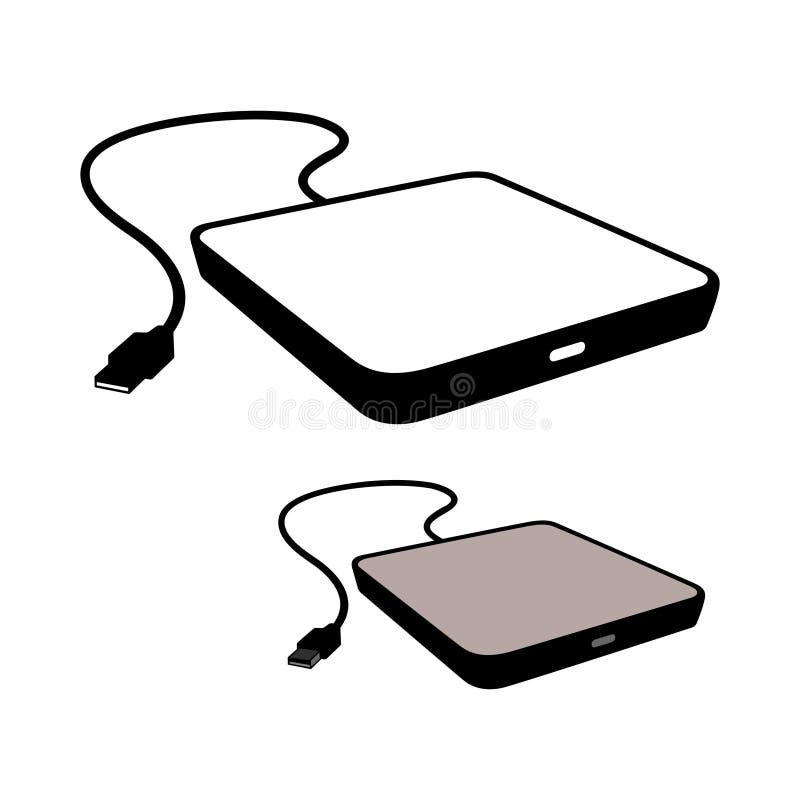 External optical drive stock vector. Illustration of external 127112375