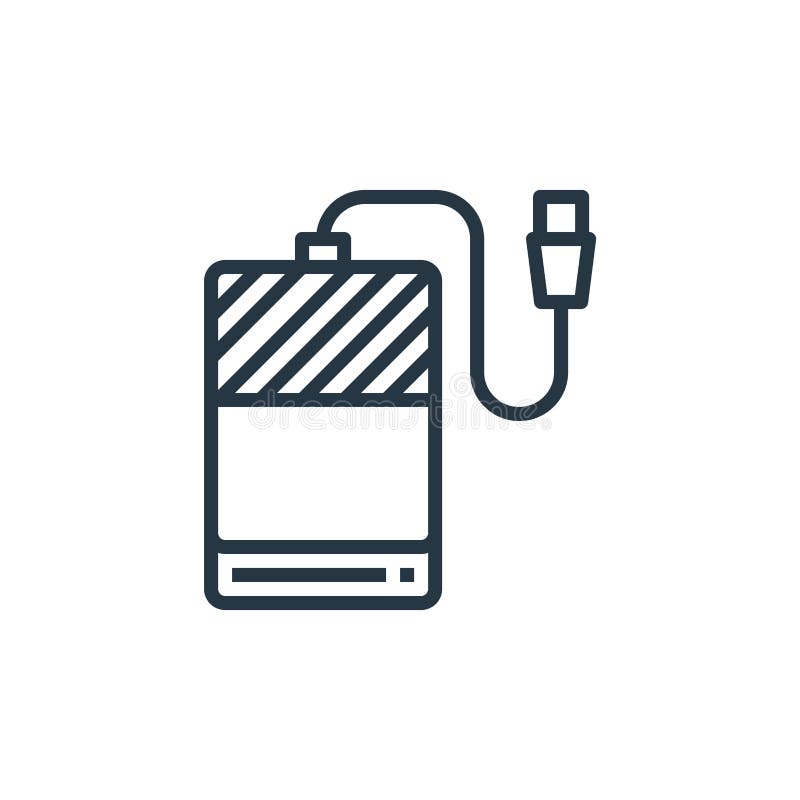 An External Storage Drive Known As a Flash Drive or Pen Drive Vector