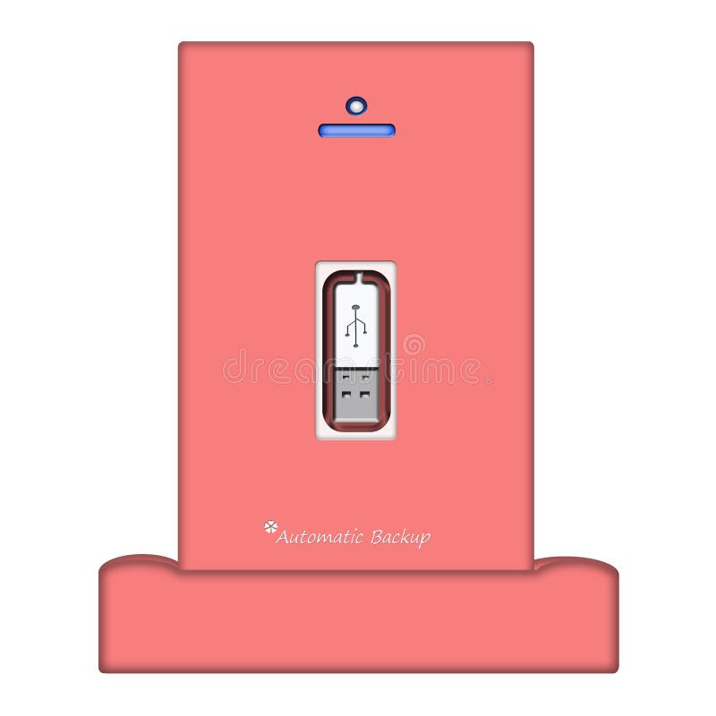 Externe Automatische Reserve Harde Aandrijving royalty-vrije illustratie