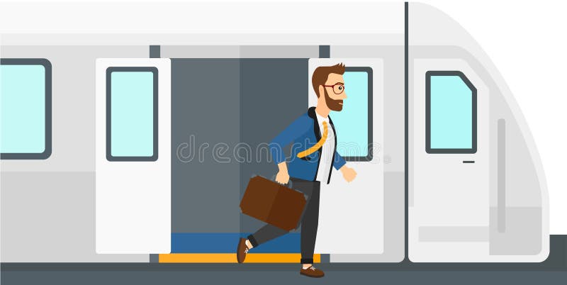 Extinction d'homme du train illustration stock Extinction d'homme du train illustration stock