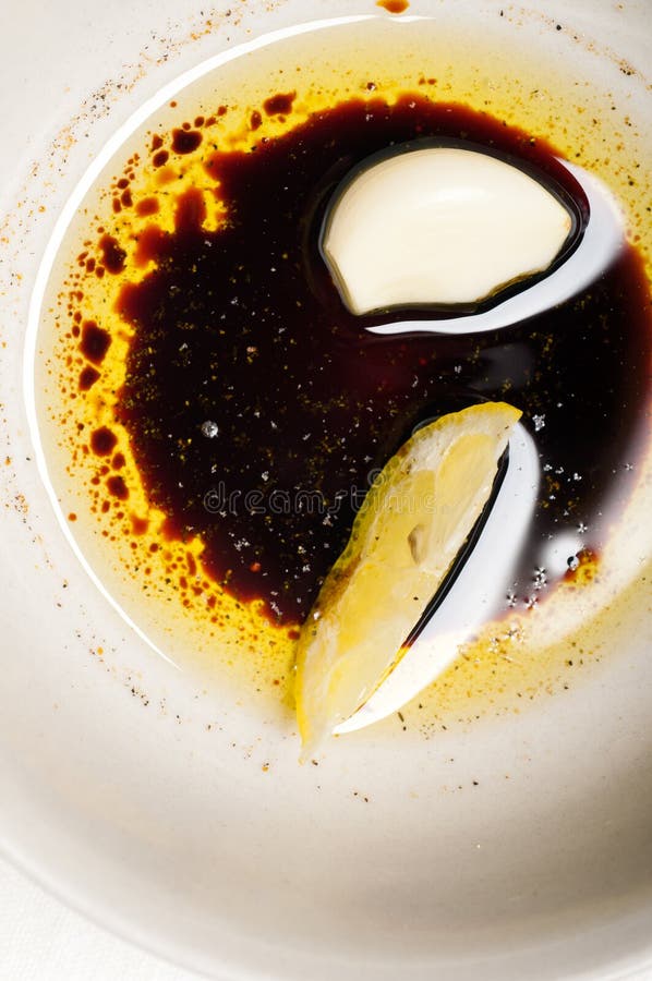 Extra Virgin Olive Oil and Balsamic Vinegar Stock Image Image of diet