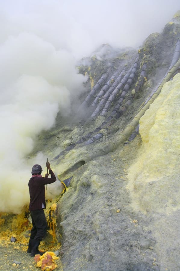 Smile Sulfur Miner Crater Ijen Editorial Image - Image of cosmetic ...