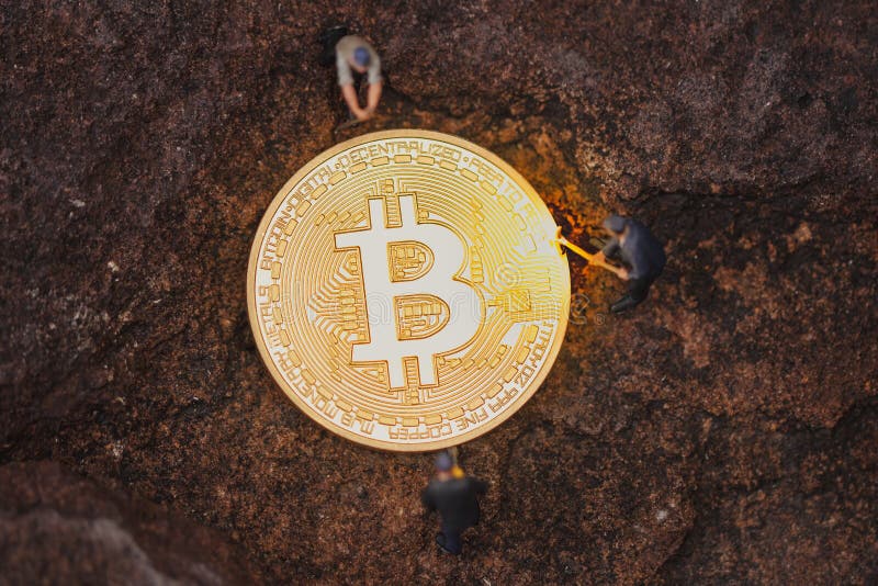 Extraction de Bitcoin et exploitation virtuelle de cryptocurrency image libre de droits Extraction de Bitcoin et exploitation virtuelle de cryptocurrency image libre de droits