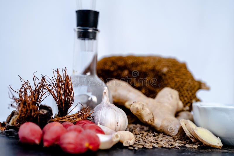Extraction of Ginger To Make Herbal Medicine Stock Image Image of