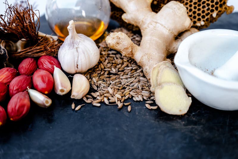 Extraction of Ginger To Make Herbal Medicine Stock Image Image of