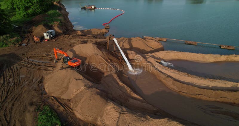 Extração de areia fluvial