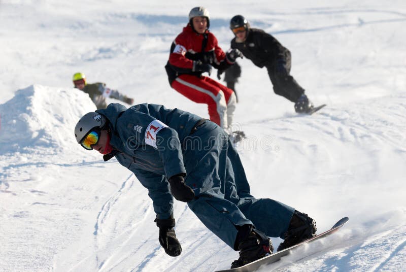 Extreem snowboarding ras