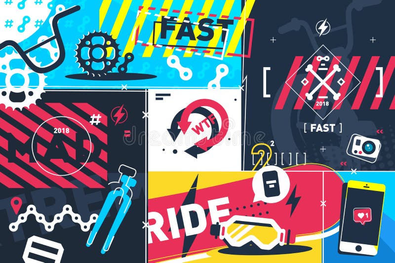 Extrem sportabstrakt begreppbakgrund royaltyfri illustrationer Extrem sportabstrakt begreppbakgrund royaltyfri illustrationer