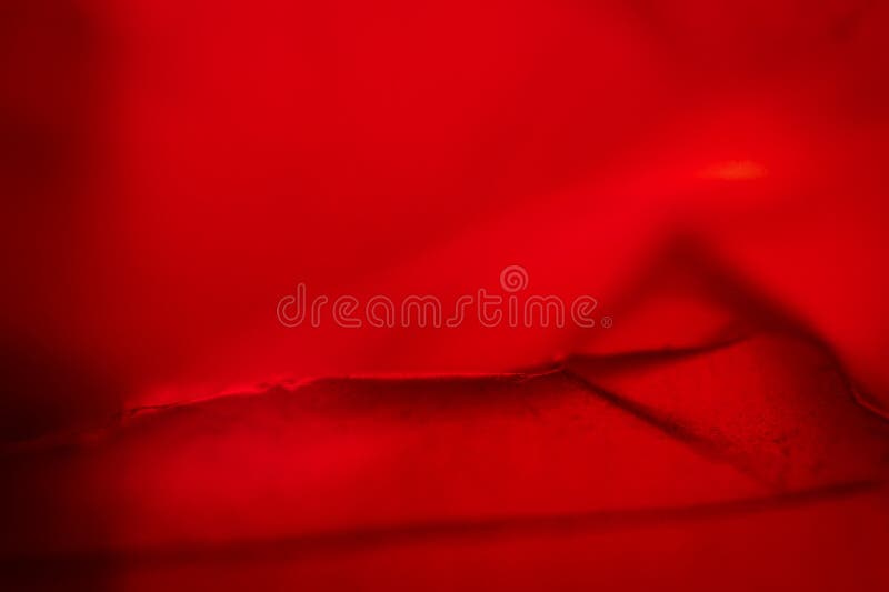 Extreme close up of red empty plastic bag background stock photo