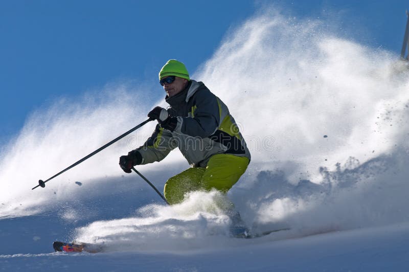 Extreme freerider stock photography