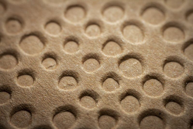 Extreme macro of embossed brown paper royalty free stock photo