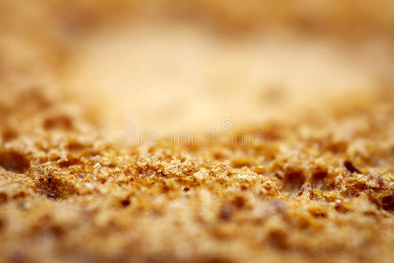 Extreme macro of gingerbread cookie stock photography
