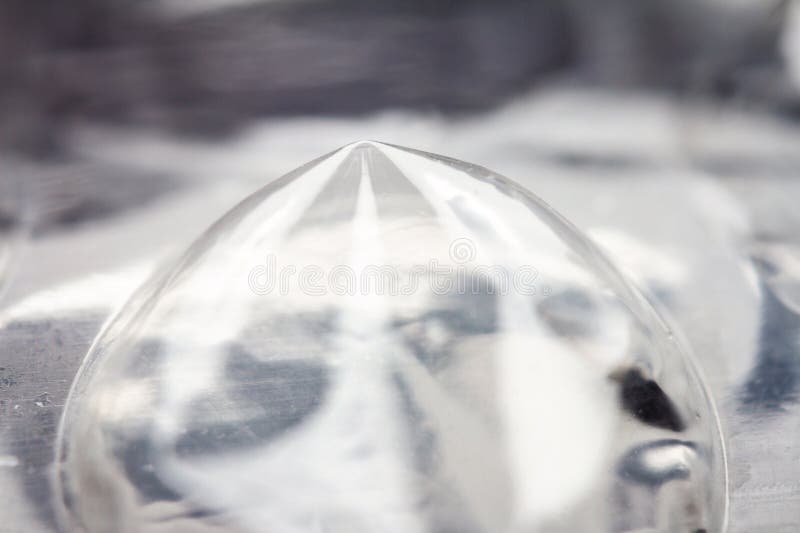 Extreme macro of plastic bubble wrap texture stock image