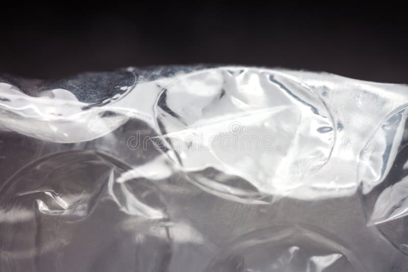 Extreme macro of plastic bubble wrap texture royalty free stock image