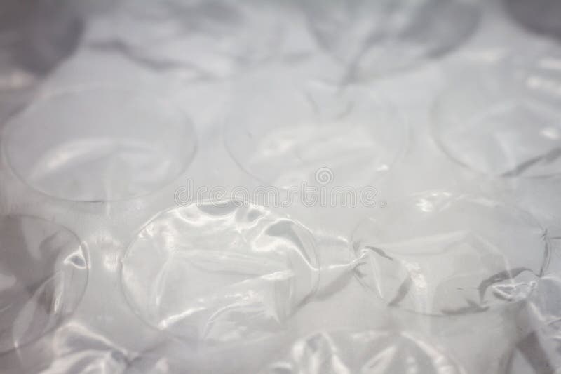 Extreme macro of plastic bubble wrap texture royalty free stock photography