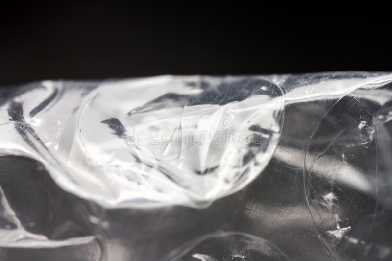 Extreme macro of plastic bubble wrap texture stock image