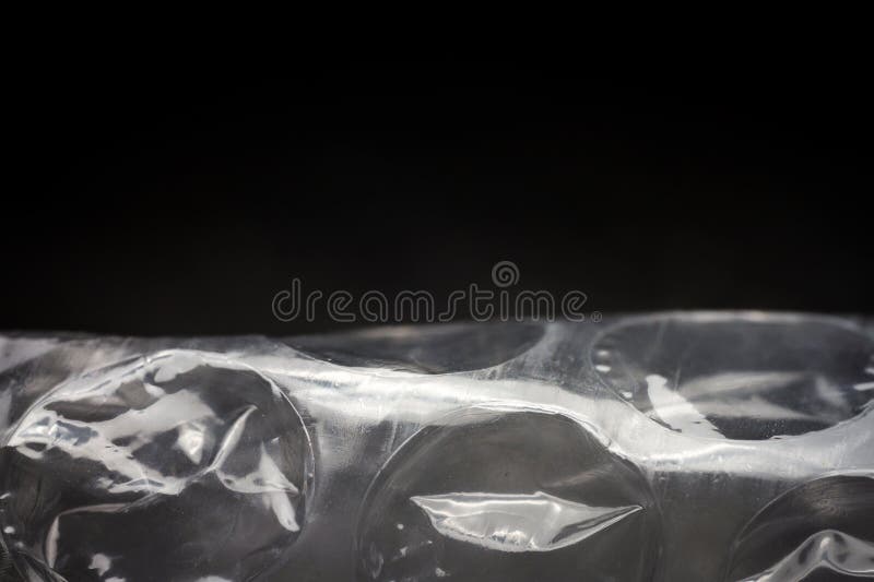 Extreme macro of plastic bubble wrap texture royalty free stock photography