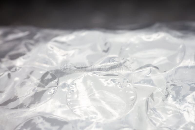 Extreme macro of plastic bubble wrap texture royalty free stock photo