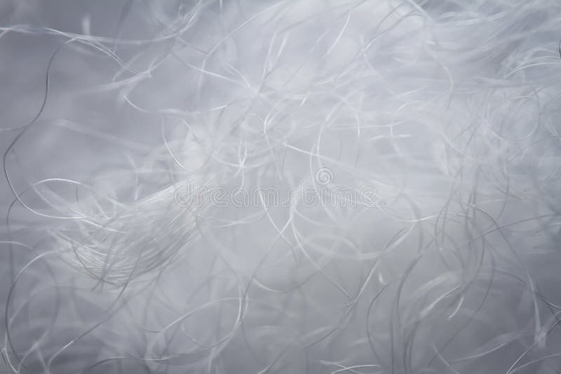 Extreme macro of polyester stable fiber stock images