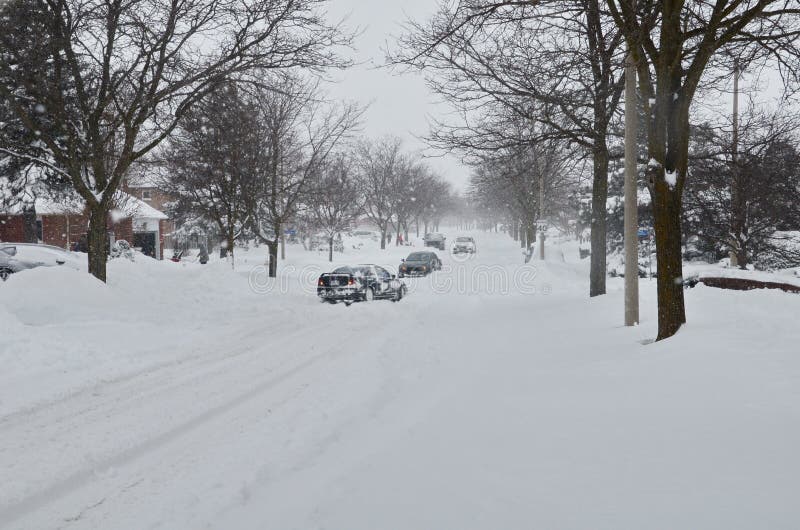 Extreme Snowfall during Snowstorm in Toronto Editorial Stock Photo ...