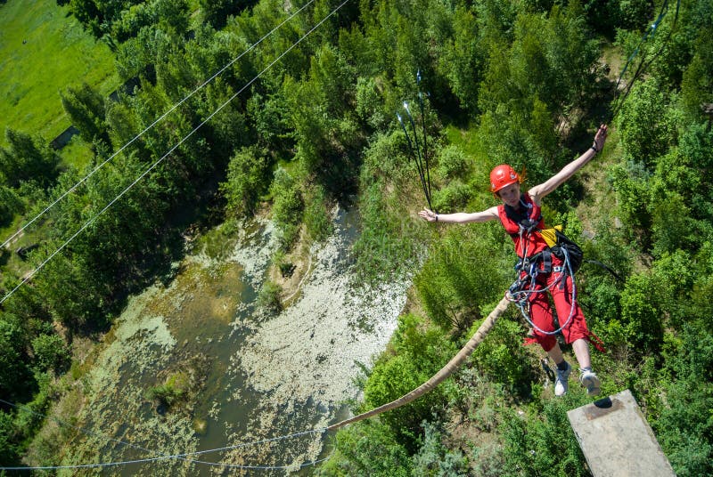 Extreme sports Ropejumping