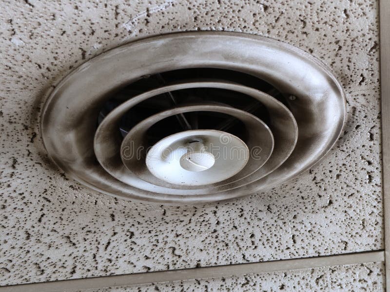 Extremely Dirty Heating and Air Conditioning Vent Stock Photo Image