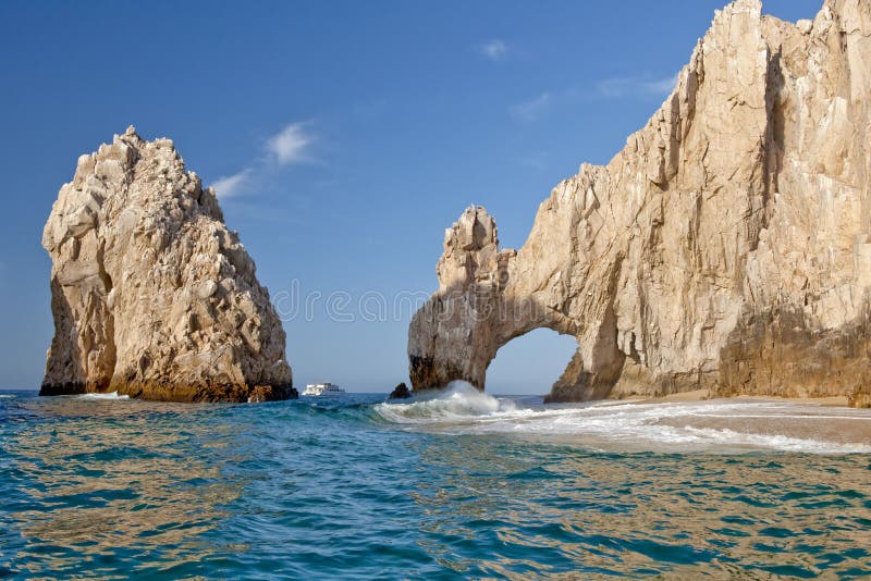 Extrémité Cabo San Lucas de cordons photographie stock