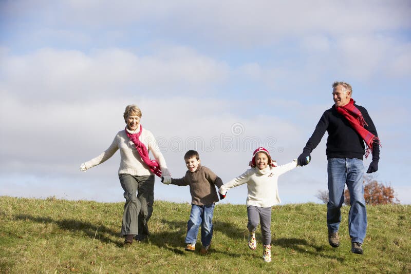 exécution de parents d'enfants image stock exécution de parents d'enfants image stock