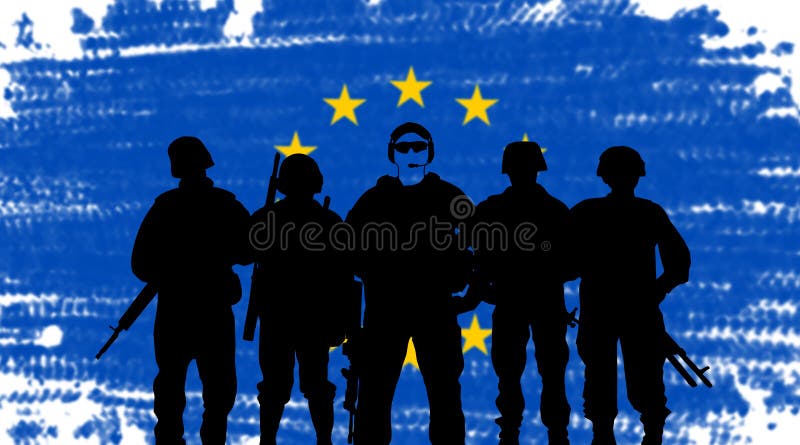 Exército da União Europeia ilustração stock Exército da União Europeia ilustração stock