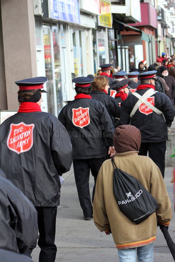 The Salvation Army prior to the Santa Claus Parade Toronto 2010. The Salvation Army prior to the Santa Claus Parade Toronto 2010