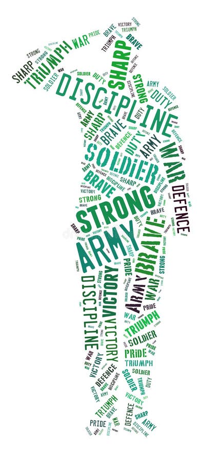 Exército forte; O slogan do exército de Estados Unidos ilustração do vetor Exército forte; O slogan do exército de Estados Unidos ilustração do vetor