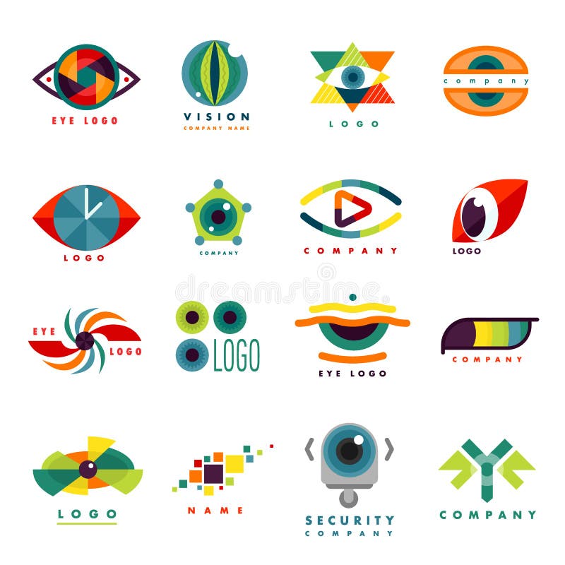 Eye blinker business icon daylight glimmer template logotype idea keeker light peeper company badge vector illustration