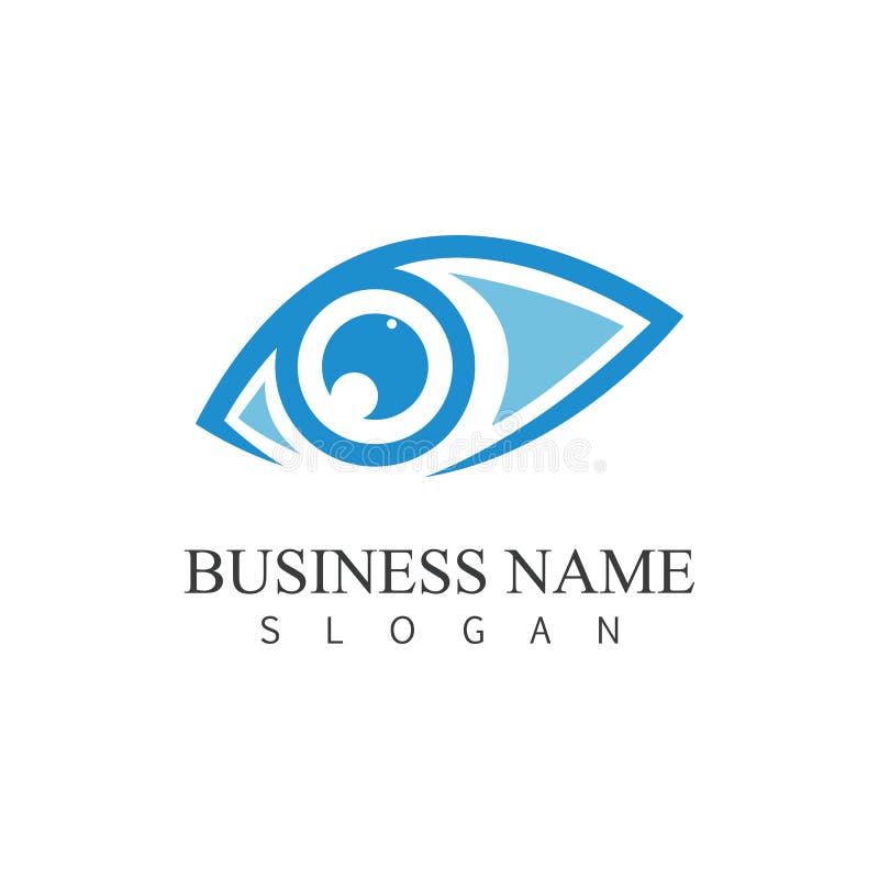 Eye Care Vector Logo Design Stock Vector Illustration of network