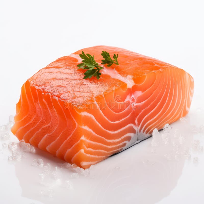 An eye-catching presentation of a single piece of sushi generative AI vector illustration