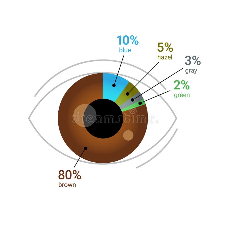 color of eyes percentage color of eyes percentage