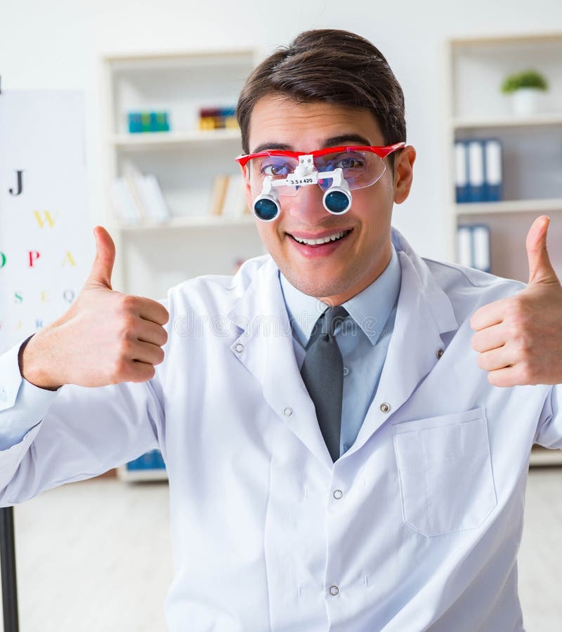 Eye Doctor in Eyecare Concept in Hospital Stock Photo Image of check