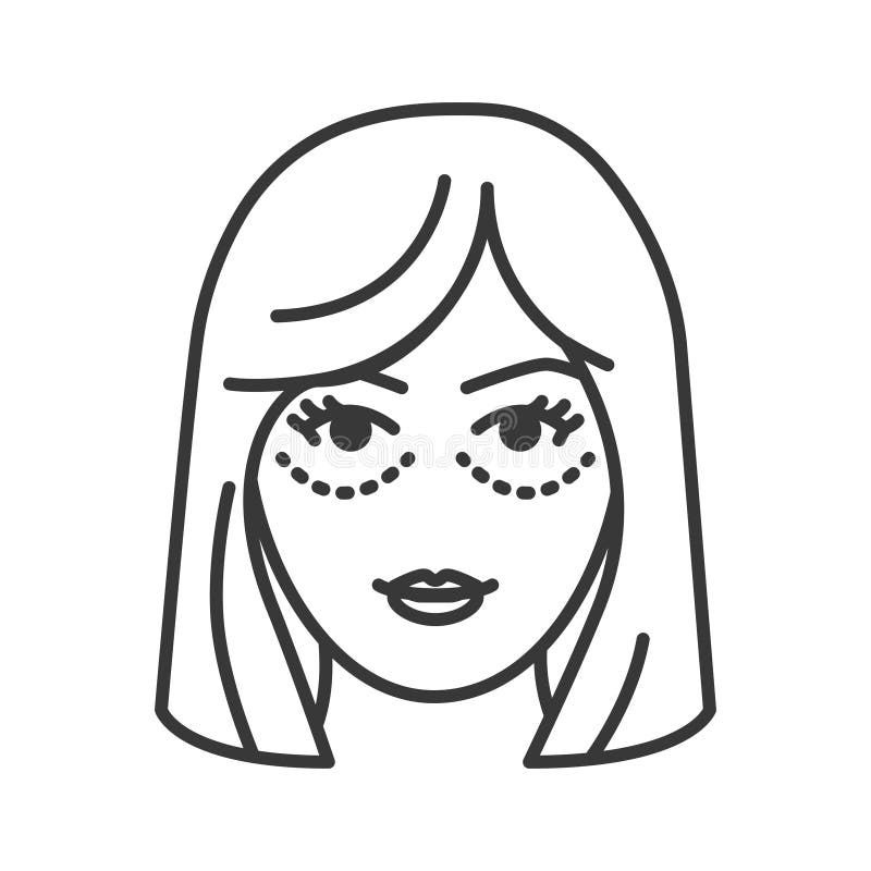 Eye And Eyelid Lift Black Line Icon 抗衰老整容手术护肤面部复壮金发女性概念签名向量例证 插画包括有人员 图画 Eye And Eyelid Lift Black Line Icon 抗衰老整容手术护肤面部复壮金发女性概念签名向量例证 插画包括有人员 图画
