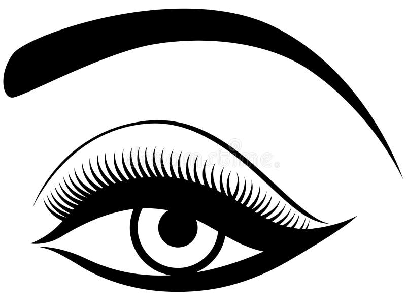 Download Eye with fluffy eyelid stock vector. Illustration of illustration - 51986968