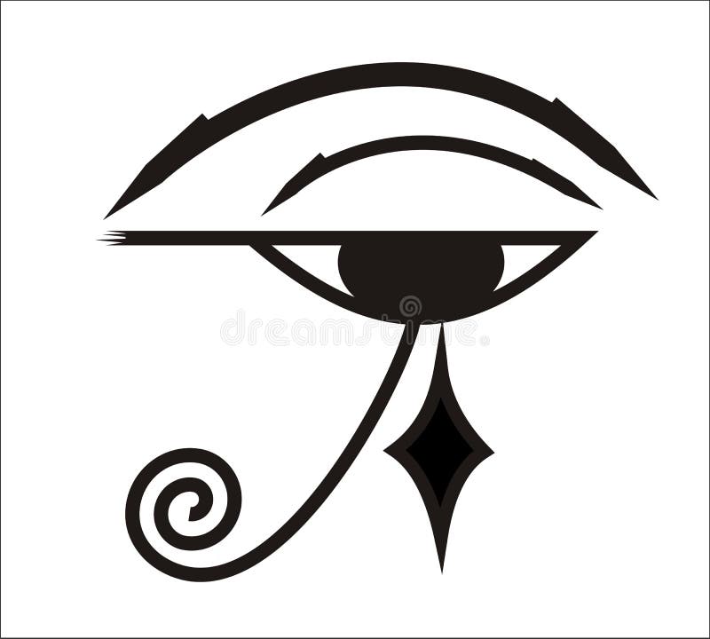 Eye of Horus Egyptian Symbol Stock Illustration Illustration of