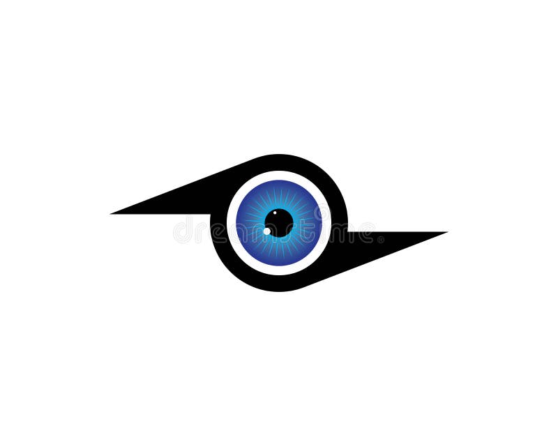 Digital Vision Creative Symbol Concept. Eye Iris Scan, Vr System Abstract Business Logo Stock