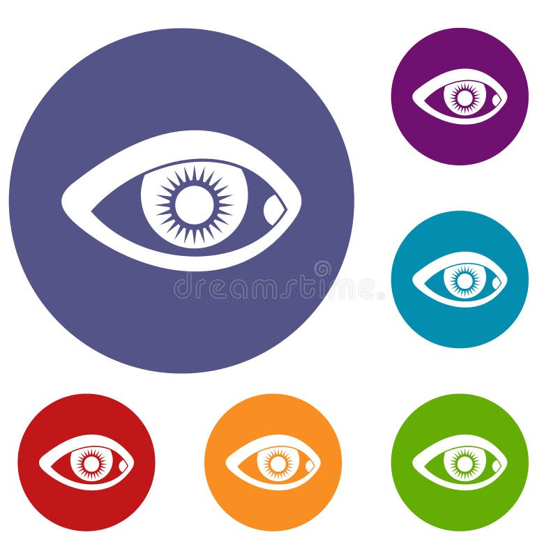 Eye icons set stock vector. Illustration of medical, icon - 95957212