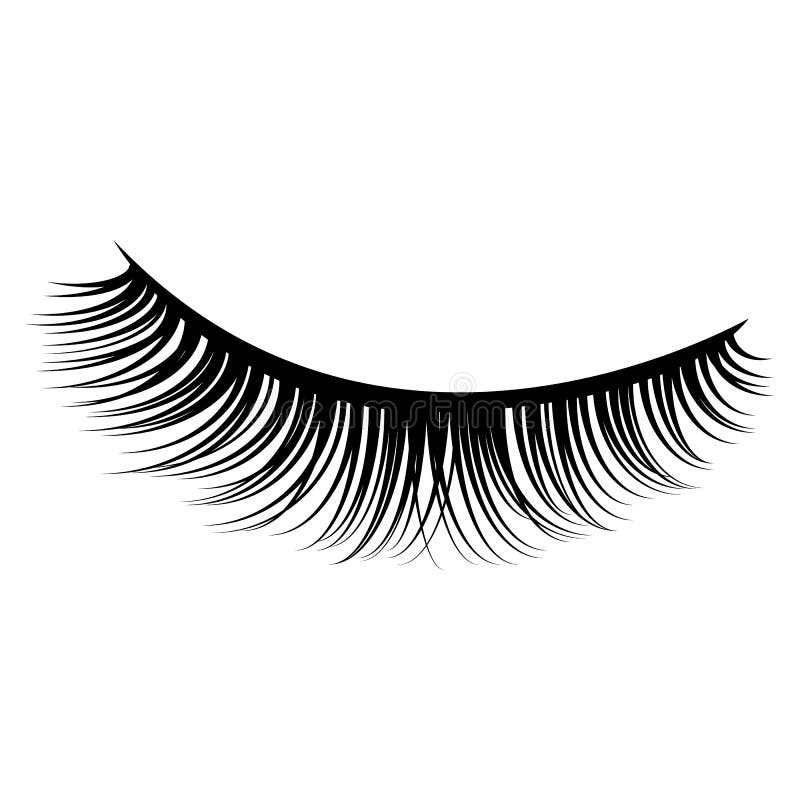 Eye lashes vector icon. stock vector. Illustration of look - 157794834