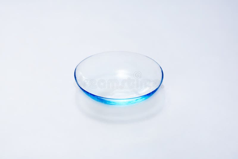 Eye lens on white stock image. Image of plastic, eyesight 78632771