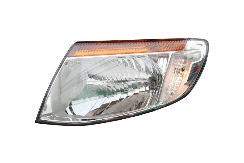 Eye light car on isolated stock image. Image of closeup 74451951