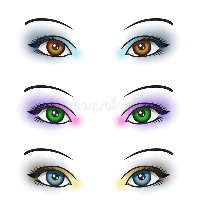 Eye Makeup vector illustration.