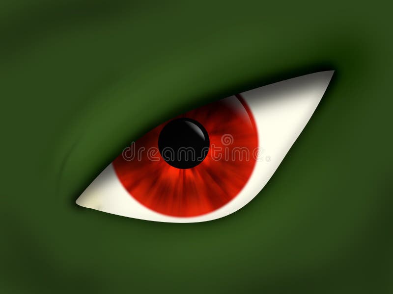 Eye of the monster vector illustration