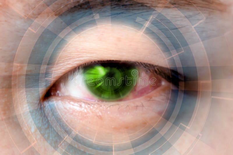 Eye Optical with Shade of Colorful Exciting Line Stock Illustration ...