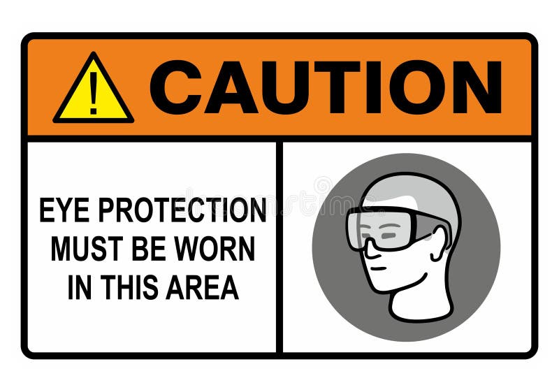 Eye protection royalty free illustration