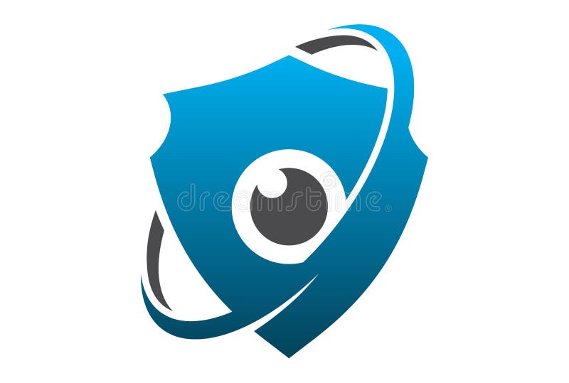Eye Protection Guard Shield Logo Stock Vector Illustration of