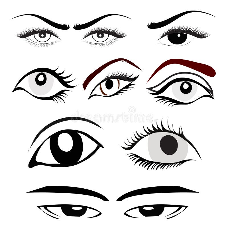 Female Eye Designs Stock Illustrations 169 Female Eye Designs Stock
